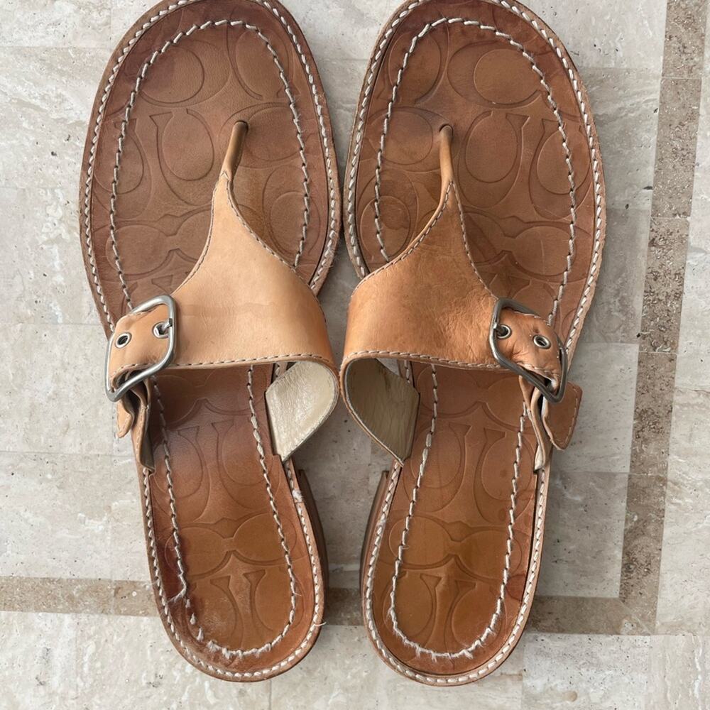 Coach Laurel signature print sandals